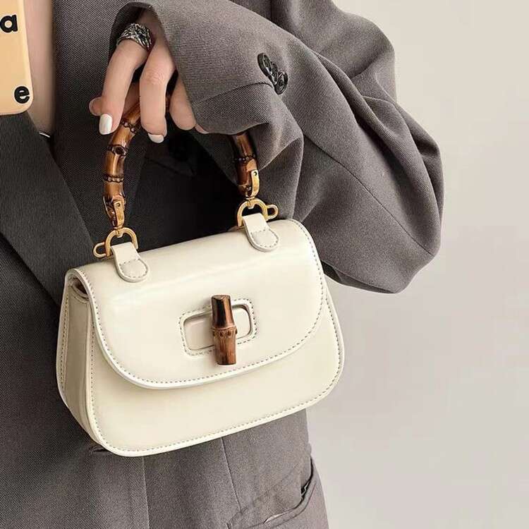 High-end Bamboo Saddle Small Women's New Fashion Handbag Shoulder Crossbody Bag