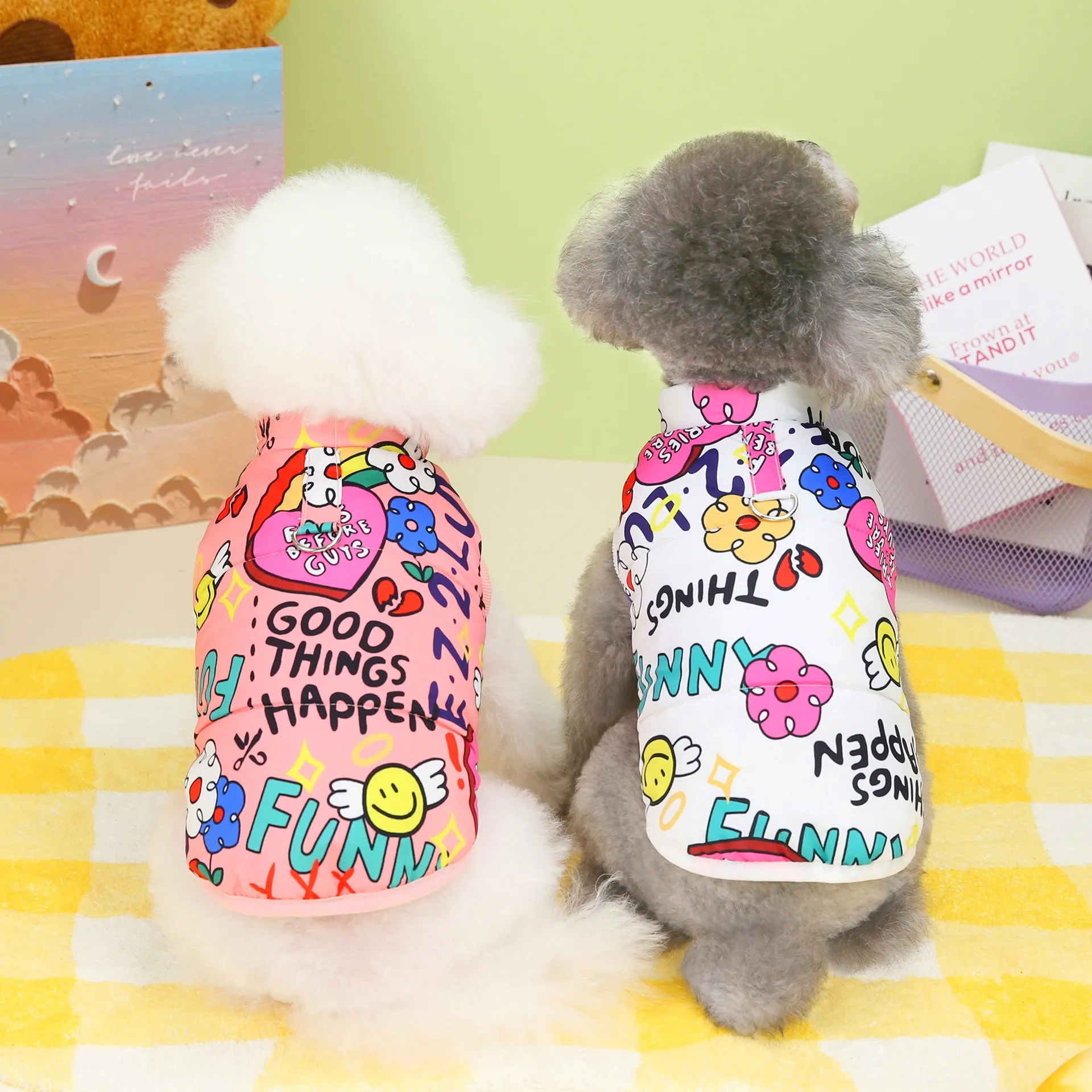Stylish Animal Wardrobe Addition: Breathable Furry Friend Jacket Suitable For All Seasons HF31