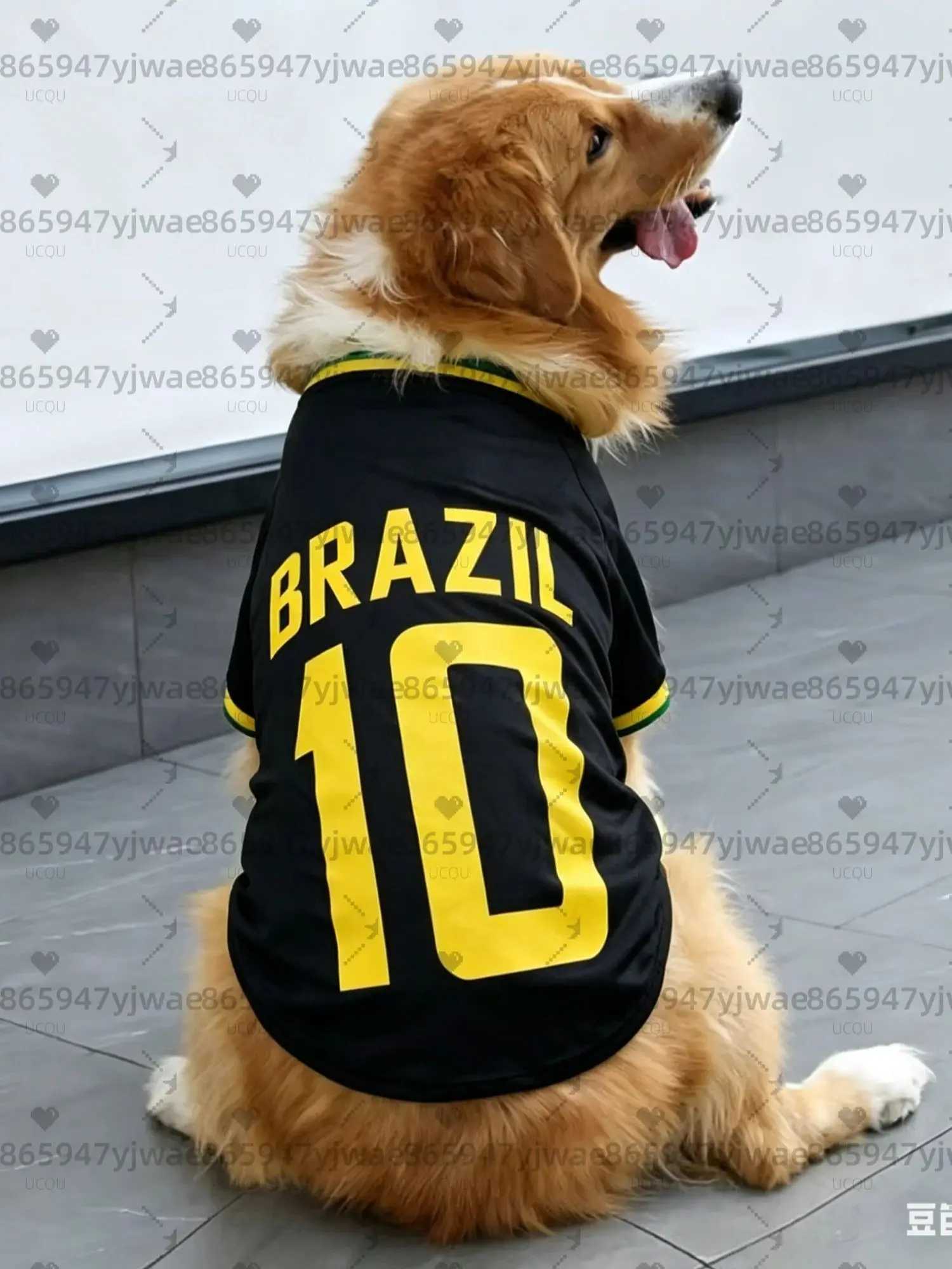 BRASIL NO10 Pet Dog VEST Soft Breathable Football Jersey Costume for Dogs Sports Team Fan Style Cfortable Cute Sportswear J260515