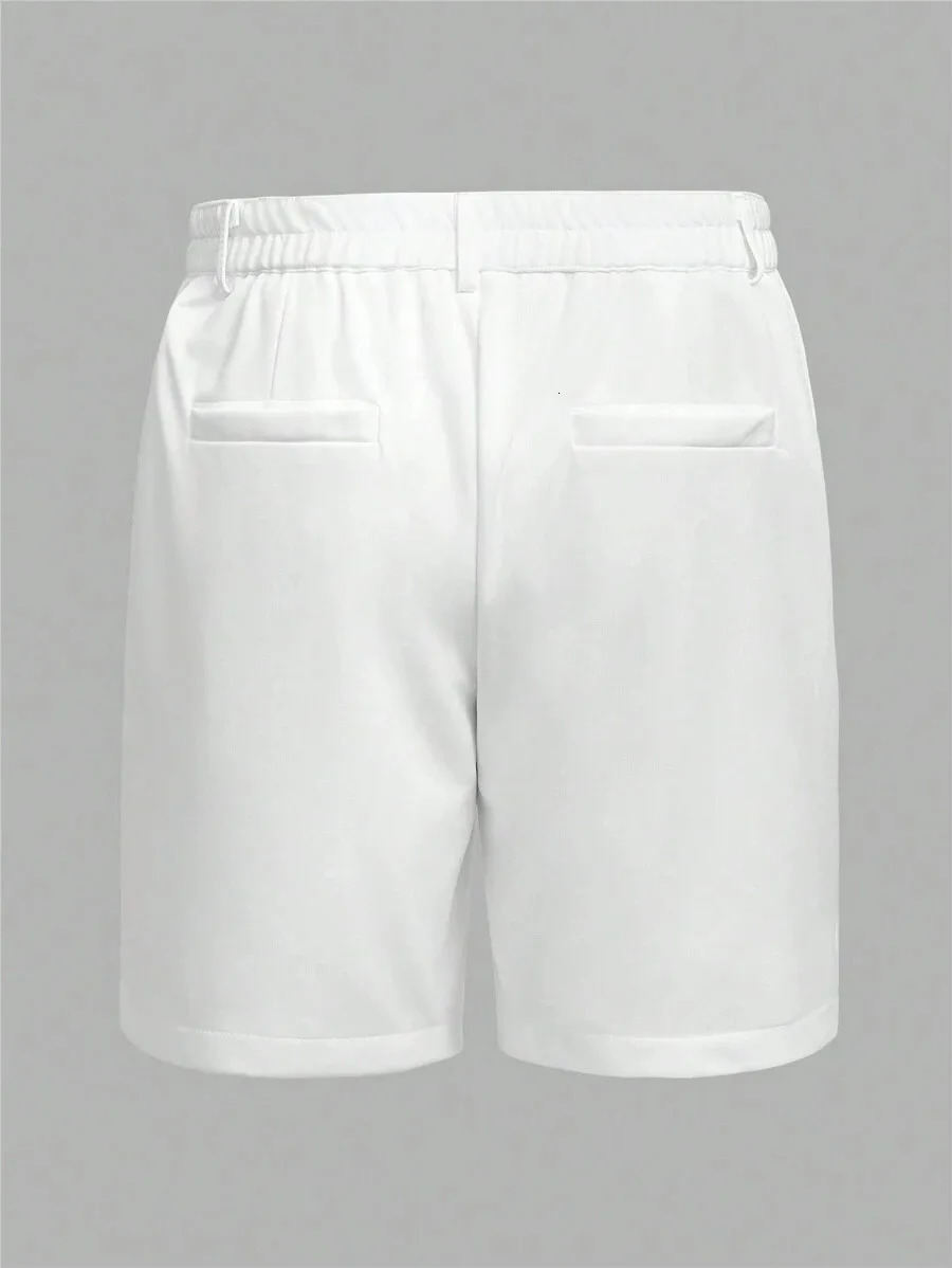Mens Summer Stretch Chino Casual Shorts Dual Color Breathable Beach Vacation Shorts with Pockets Smart Casual Tailored Dress 260515