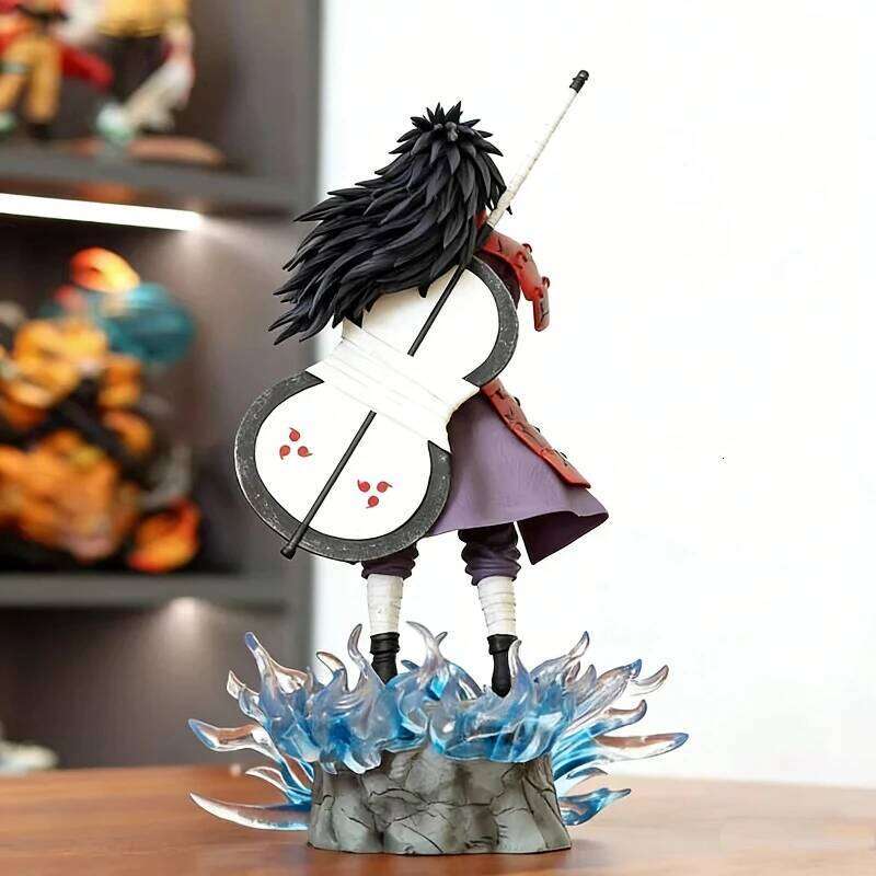 25cm/42cm Anime Naruto GK Uchiha Madara CW Gatekeeper Ver Light Up Figure PVC Statue Collect Model Toy Desktop Ornament Boy Gift 26Y0515