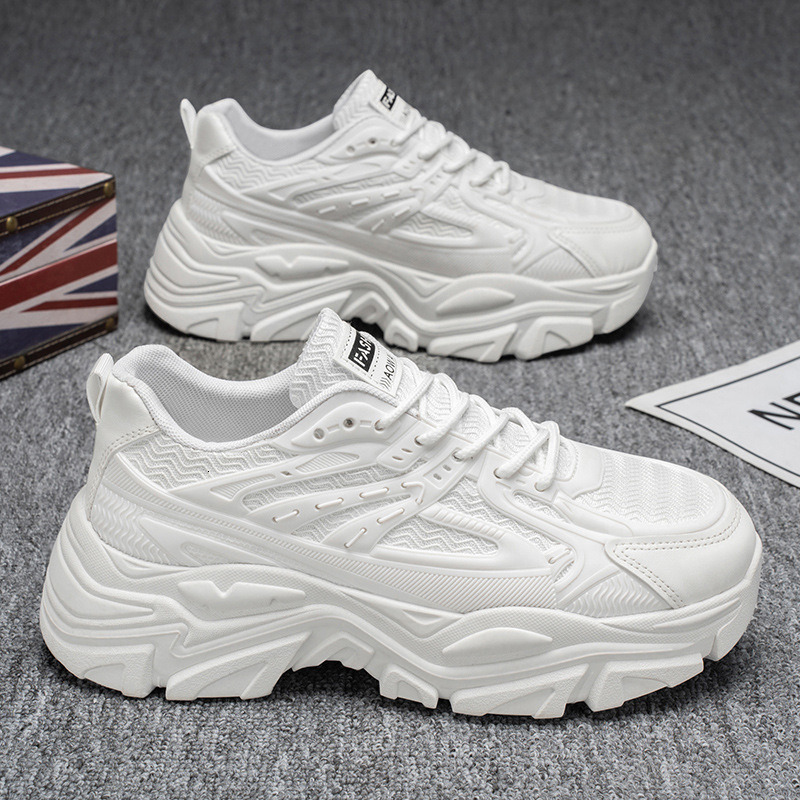 The new plus size cute solid color fashionable versatile women's casual lace up breathable high elasticity sports shoes are ligh ddmythur