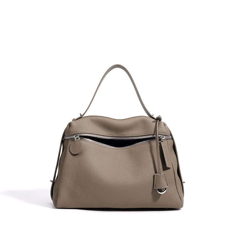 Top Layer Cowhide Women Crossbody Bag New Zipper Design Genuine Leather High End Large Capacity Versatile Daily Fashion Handbag SENYY
