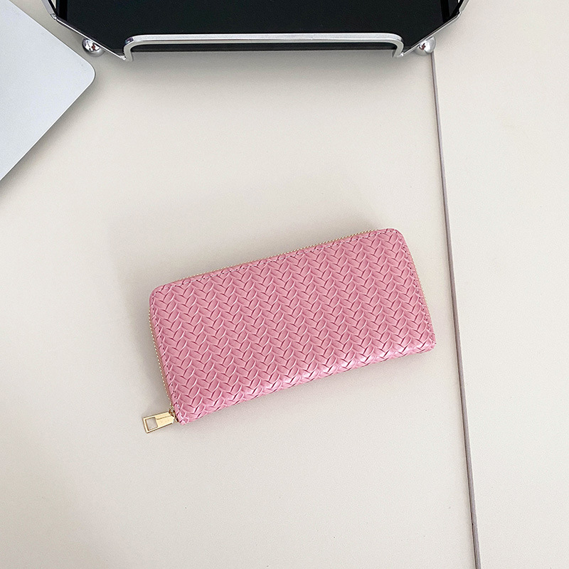 Luxury fashion wallet Long Wallet For Women New Double Zipper Clutch Wrist Strap Large Capacity Patent Leather Phone Bag Wholesale