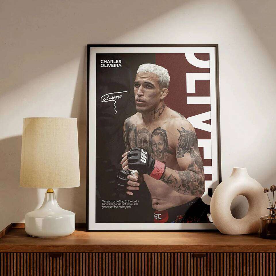 Famous Boxing Legends Fighting Poster UFC Inspirational ILIA TOPURIA Canvas Print Painting Wall Decor Gym Home Mural Cuadros W260515 - view 4