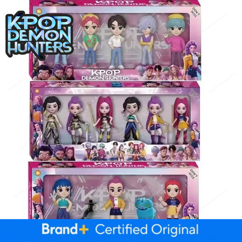 NEW Kpop Devil Hunter Rumi Zoe Mira Anime Polyvinyl Chloride Character Collection Desktop Trinkets Childrens New Year Gift - view 3
