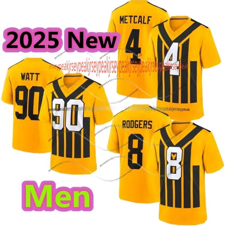Pittsburghcity SteelersS Jersey Aaron Rodgers DK Metcalf TJ Watt Jalen Ramsey Pittman Football Jersey Howard Sawyer Queen Boswell Freiermuth Polamalu 