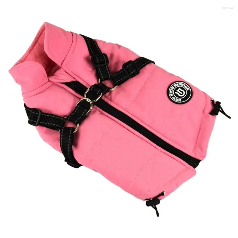 Versatile Cold Weather Protection Garment - Premium Fleece Lined Puppy Sweater w/Harness HF23