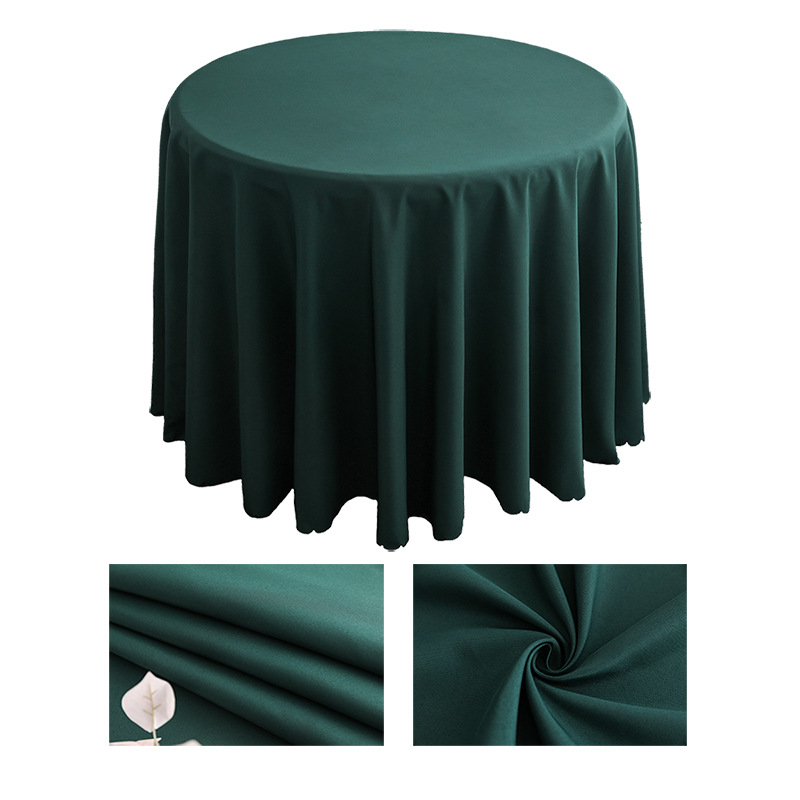 YL-38645 Custom Solid Color Tablecloth, Suitable for Hotel Conferences, Weddings, Banquets, and Home Use, Round Tablecloth, Polyester Tablecloth