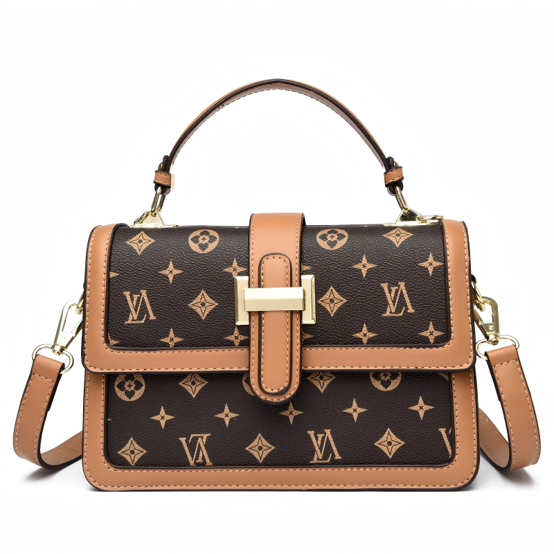 OULAIMEIZI 2026 hot light luxury retro designer flap bag classic printed cross body bag fashionable and versatile shoulder bag for women
