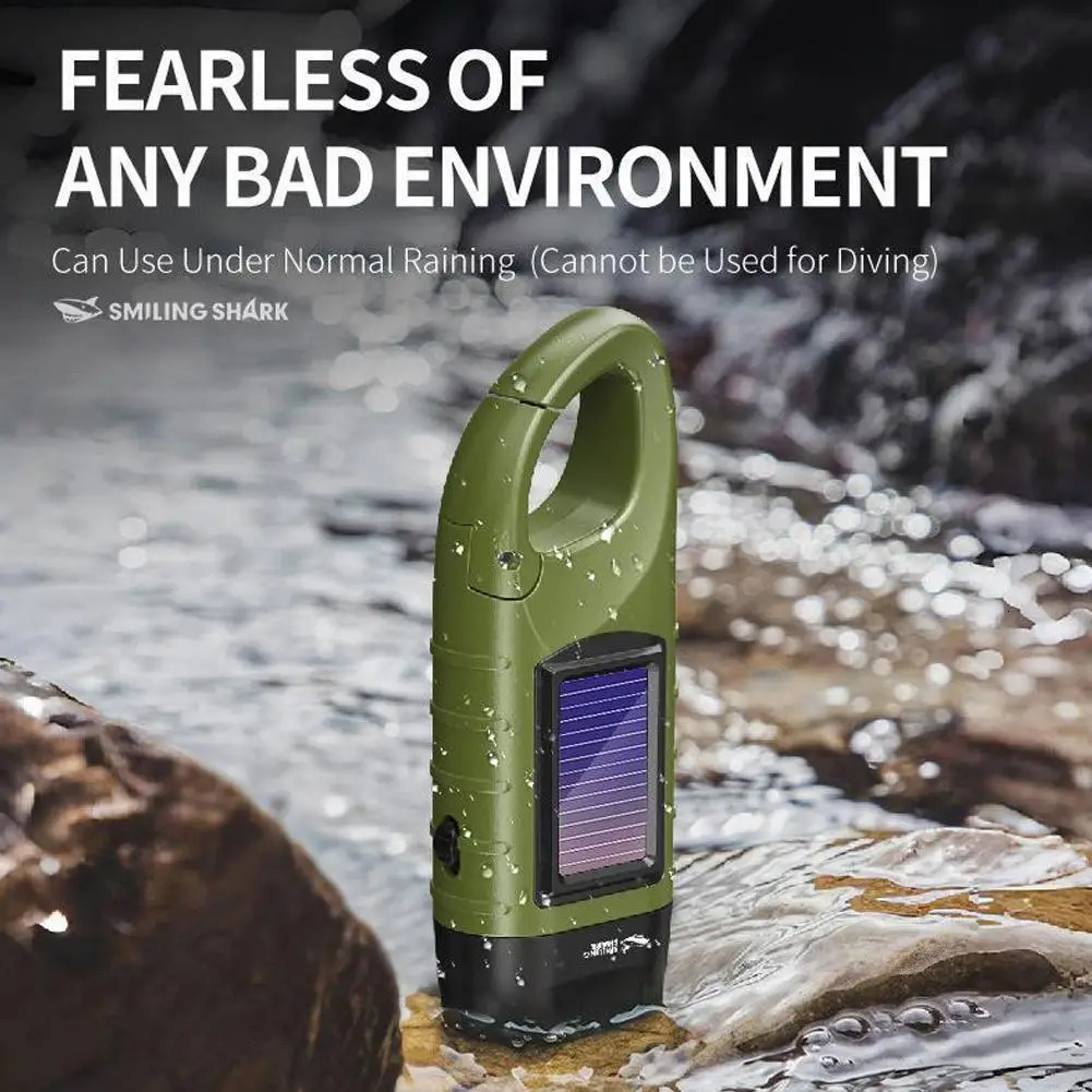 Hand Crank Dynamo Solar Powered Flashlight Outdoor Emergency Lights Portable LED Flashlight For Outdoor Camping Hiking 260514