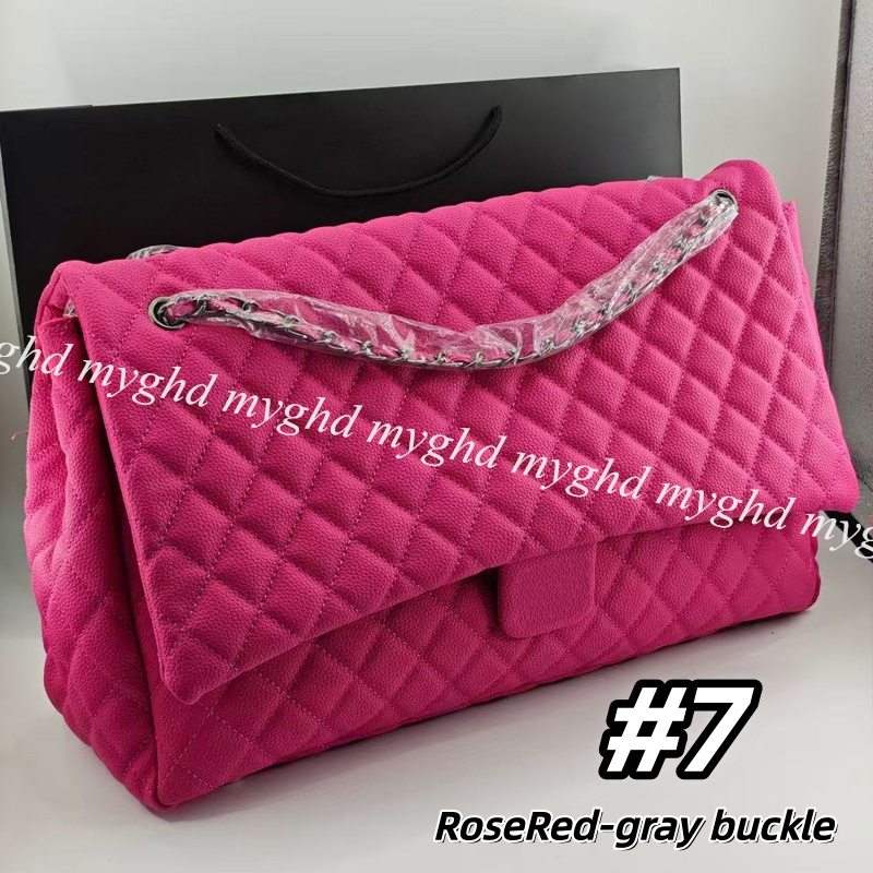 Classic Quilted Shoulder Bag with Chain Strap,Size 46cm Large Capacity Elegant Flap Handbag for Women, Perfect for Work, Party & Travel 19687