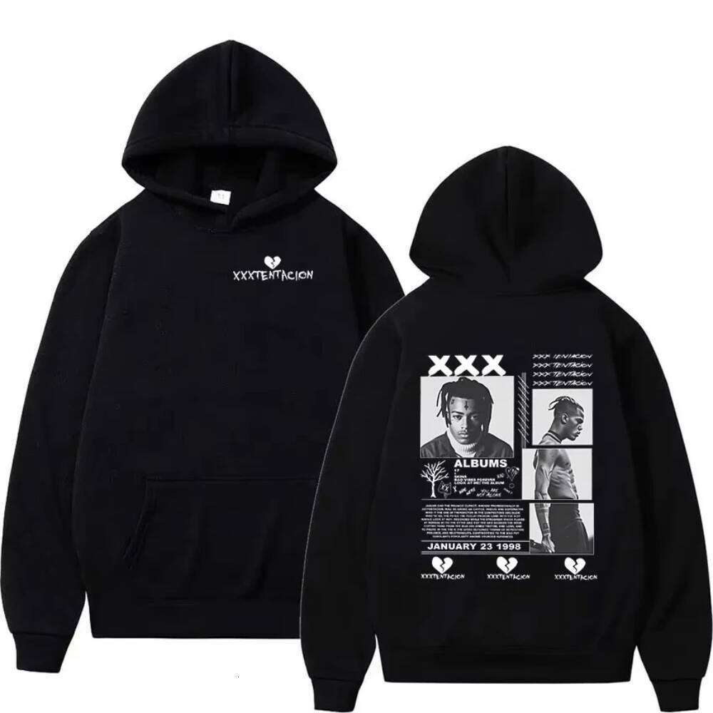 Rapper XXXTentacion Tour 2026 Graphic Hoodie Men's Hip Hop Gothic Pullovers Sweatshirt Man Long Sleeve Vintage Hooded Streetwear W260515