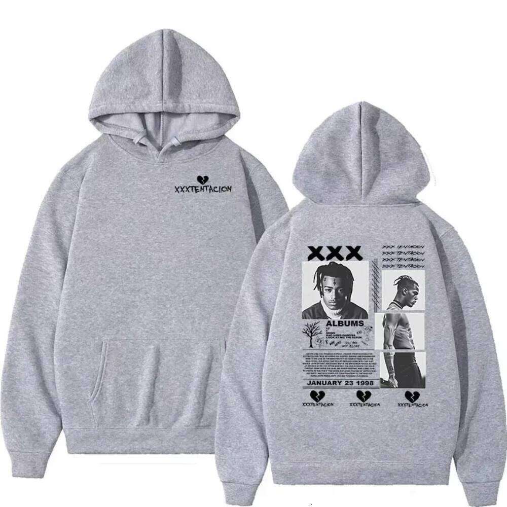 Rapper XXXTentacion Tour 2026 Graphic Hoodie Men's Hip Hop Gothic Pullovers Sweatshirt Man Long Sleeve Vintage Hooded Streetwear W260515