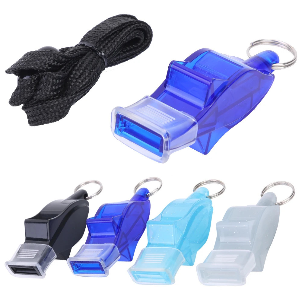 1-5PCS Soccer Basketball Whistle with Hanging Lanyard Running Sports Training Referee Plastic Loud Whistle Outdoor Sports 260514CJ - view 3