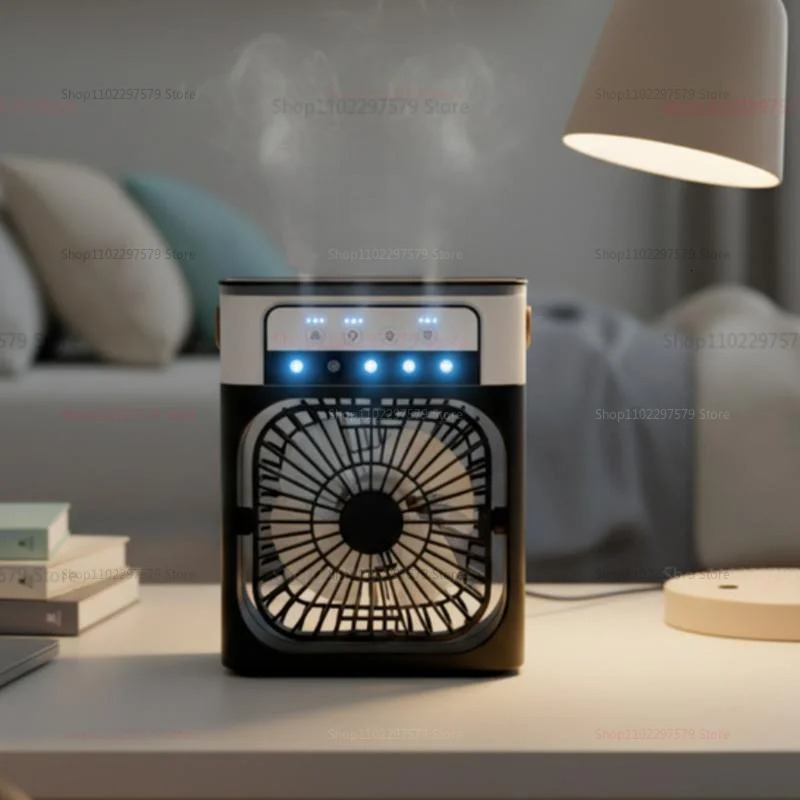 Portable 3in1 Air Humidifier Cooling USB fan Water mist Small refrigeration conditioner Mini Cooled Silent Cooler y260514banjia - view 6