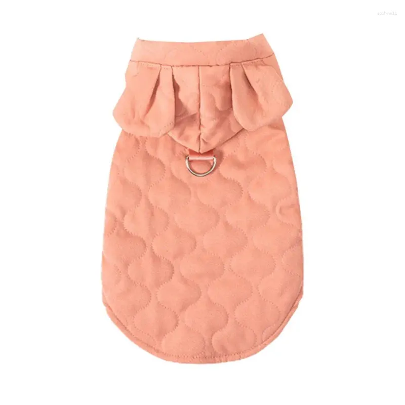 Trendy Winter Wear for Dogs Plush Fabricated Overcoat with Easy-On Buttons HF39