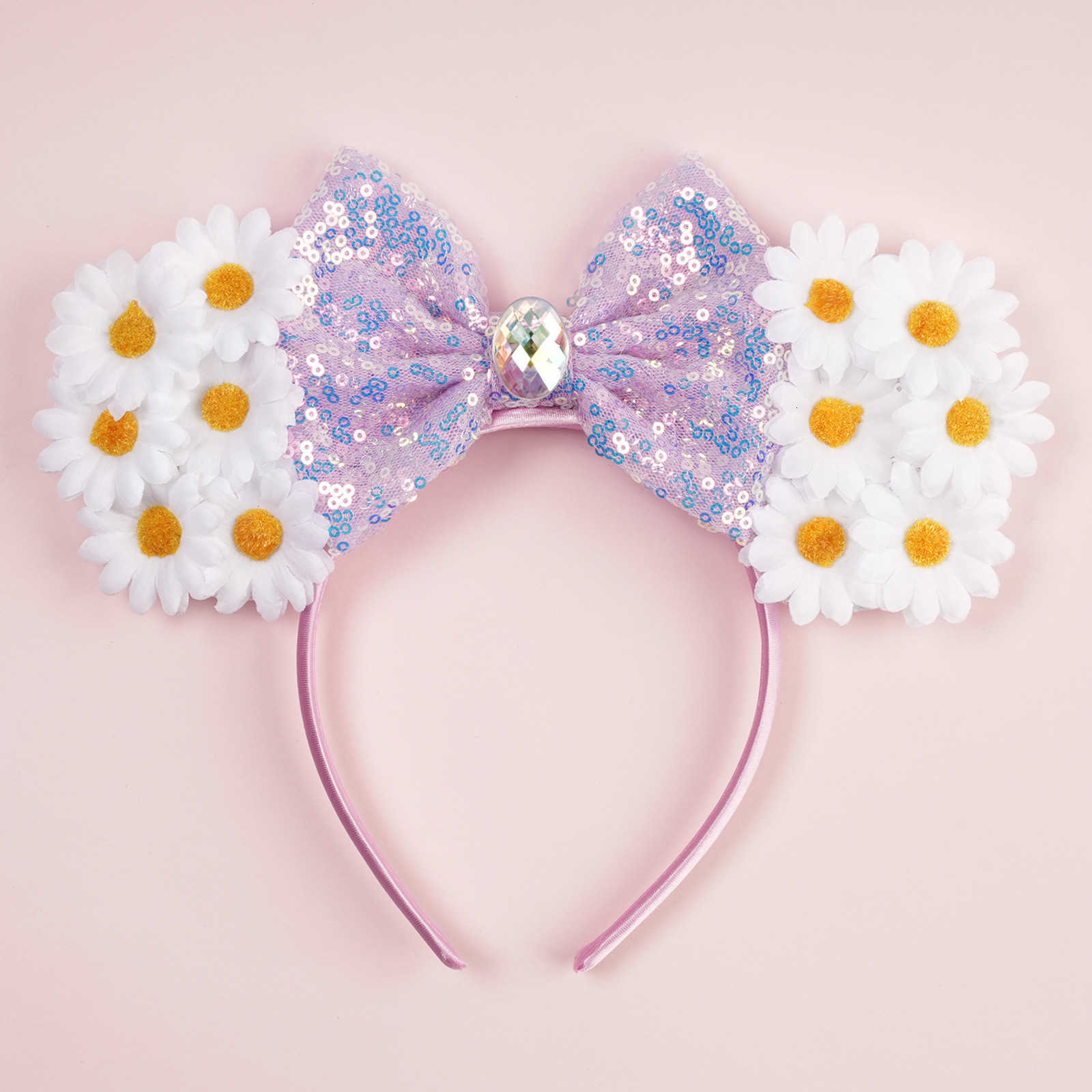 Magic House themed headband butterfly and flower headband decoration sequin bow Mickey headband new hair accessory L260515