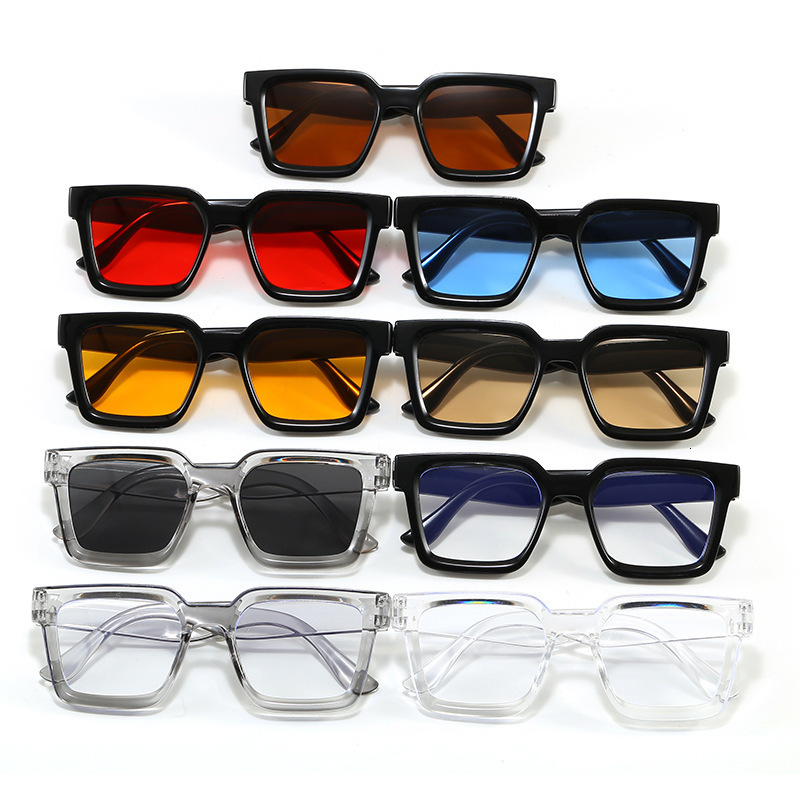 Men Square Frame Fashion Sunglasses For Vacation Driving UV400 Cycling Accessories 250805