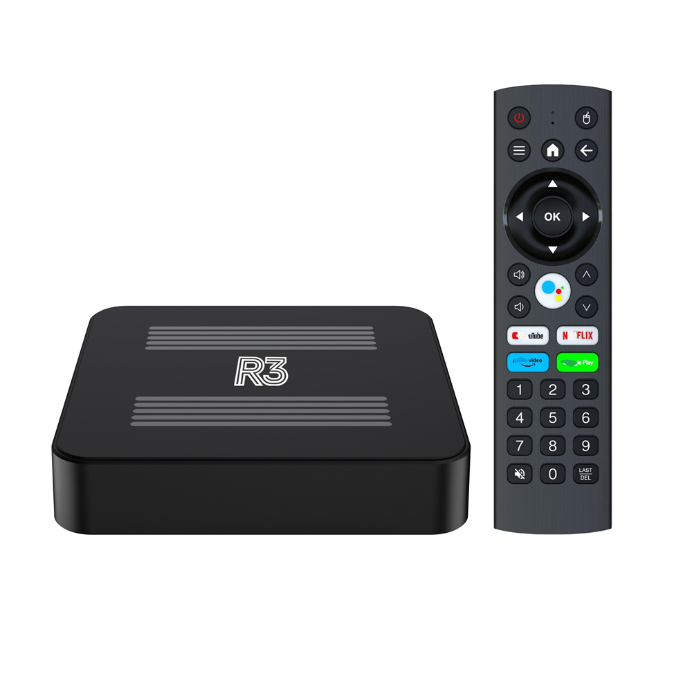 Hot Sell R3 Smart TV Box Quad Core Android 14 4K Ultra HD Dual Band WiFi RK3518 2GB 16GB Streaming Media Player