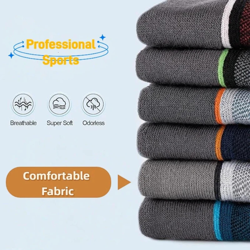 6 Pairs Men Ankle Socks Breathable Soft Quick Dry Outdoor Fitness Basketball Short Fashion Women Sports Athletic 260514 - view 7