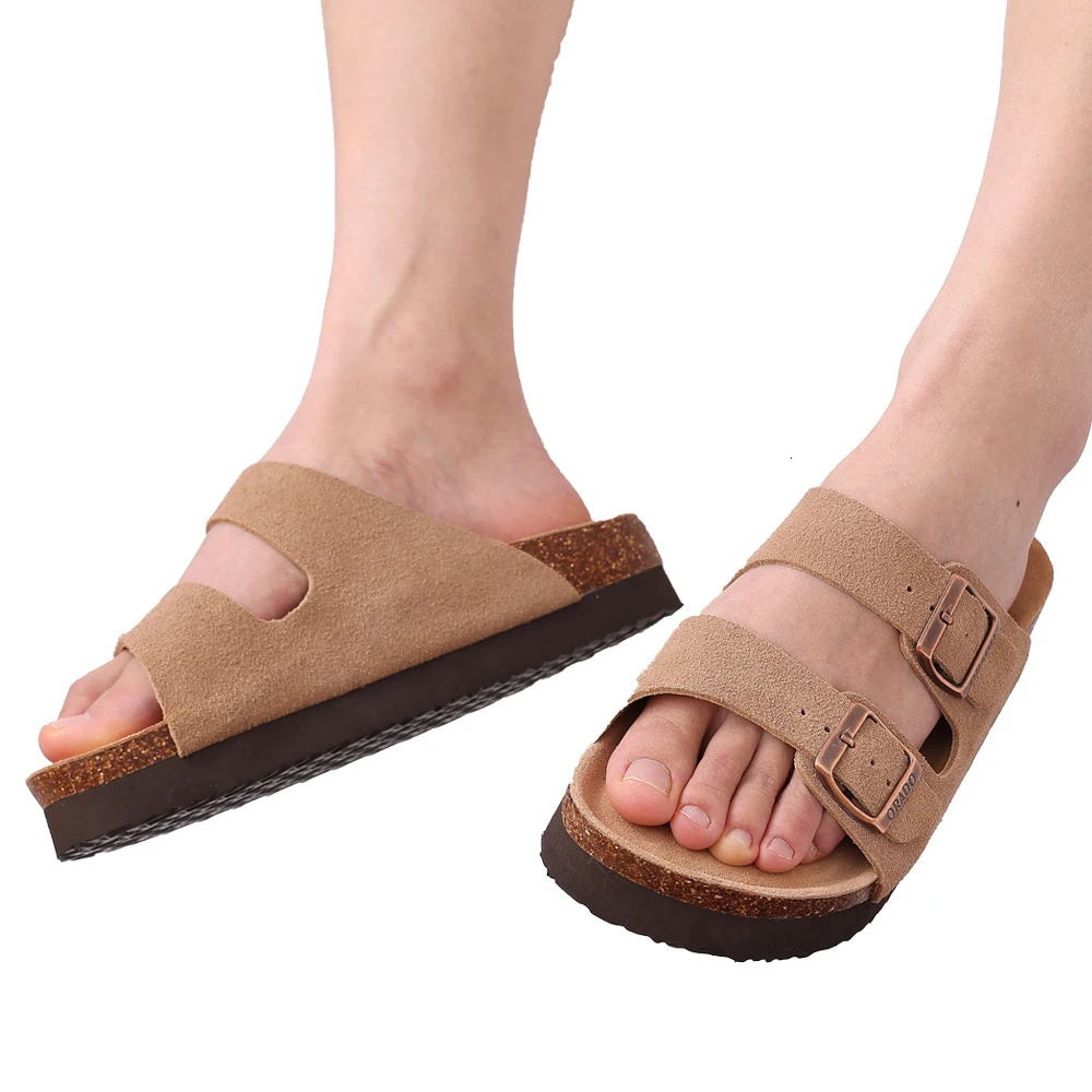 Comwarm Classic Cork Sandals For Women Men Fashion Soft Thick Sole Slippers Summer Beach Home Open Toe Flat 260514 - view 6