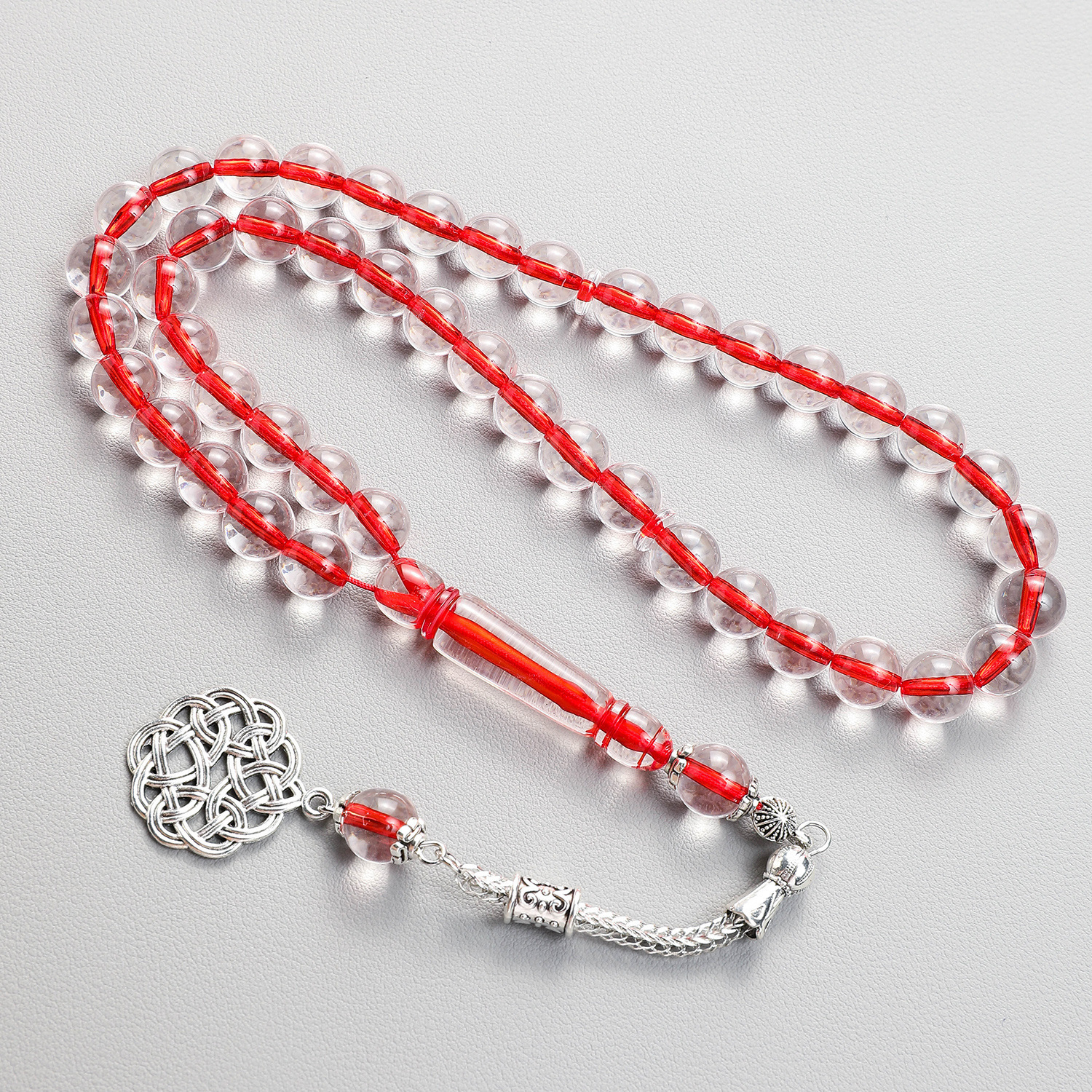 Tasbih transparent resin Muslim man bracelet 33 51 99 100 Rosary prayer beads arabic accessories islamic fashion bracelet 240529