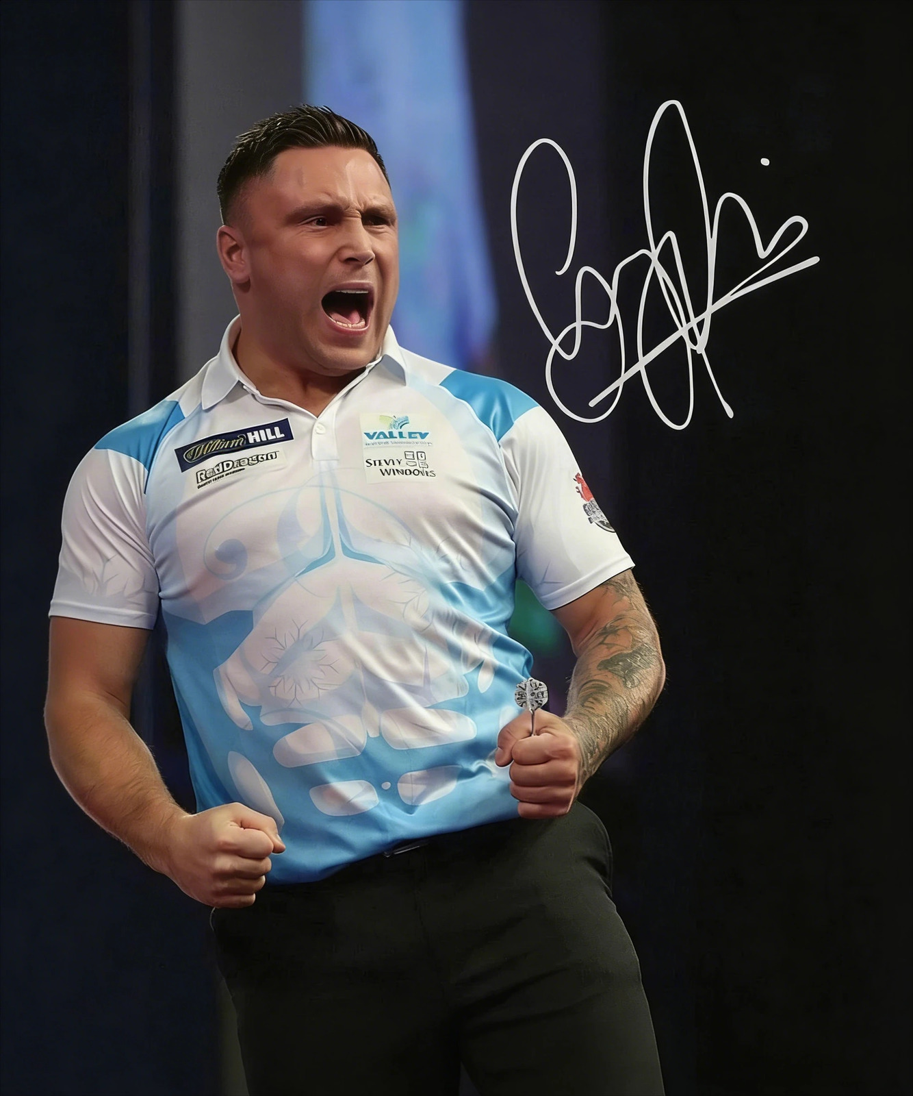 Grevin Price Darts Competition Special Suit Darts Enthusiast Gift Darts Sport Casual Polo Shirt Quick-Dry Mens T-shirt 260515