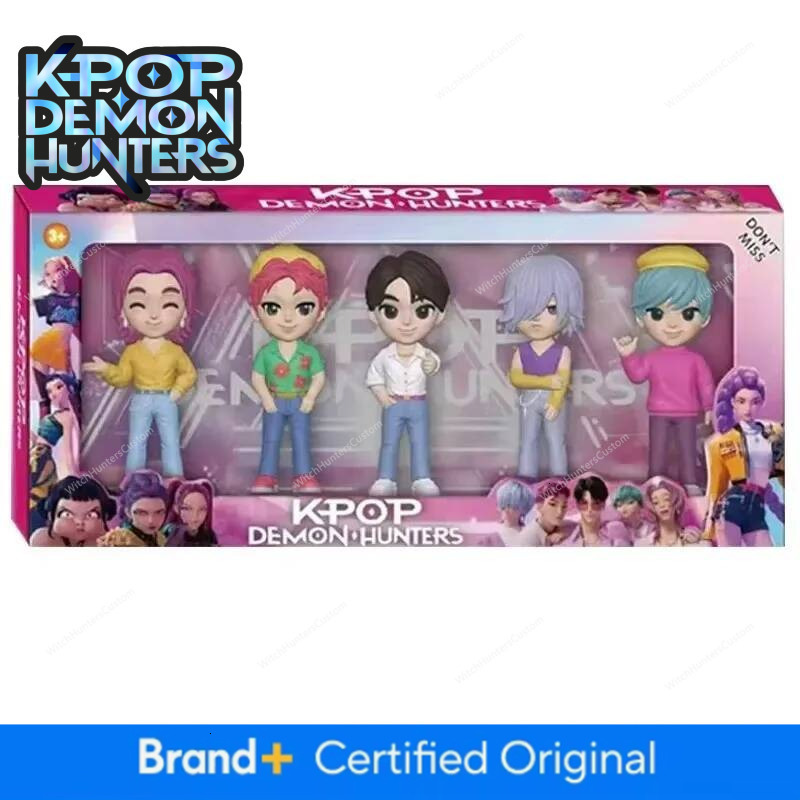 NEW Kpop Devil Hunter Rumi Zoe Mira Anime Polyvinyl Chloride Character Collection Desktop Trinkets Childrens New Year Gift - view 6
