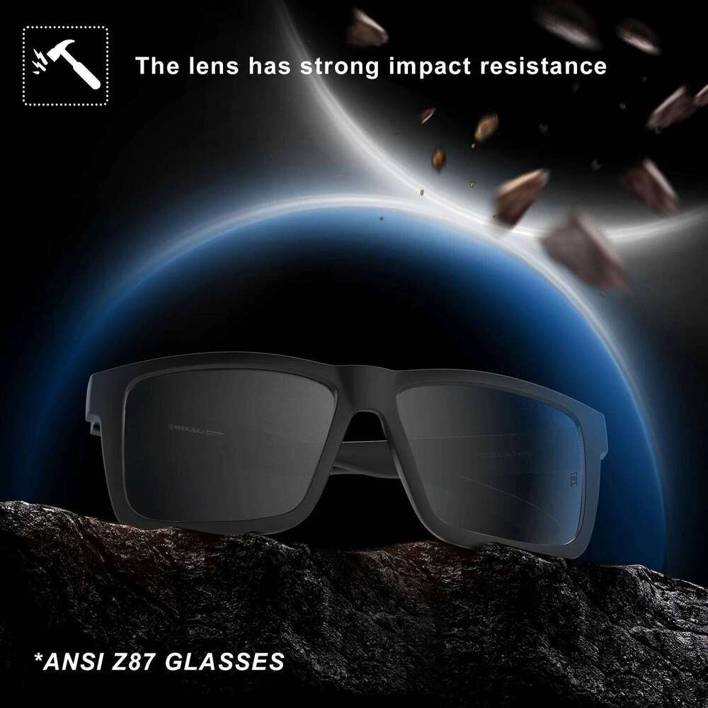 MAXJULI XXL Large Big Head Sunglasses for Men TR90 Ultralight Wide Frame Z87 Safety UV400 Protection Oversized Sun Glasses 8228 J260515