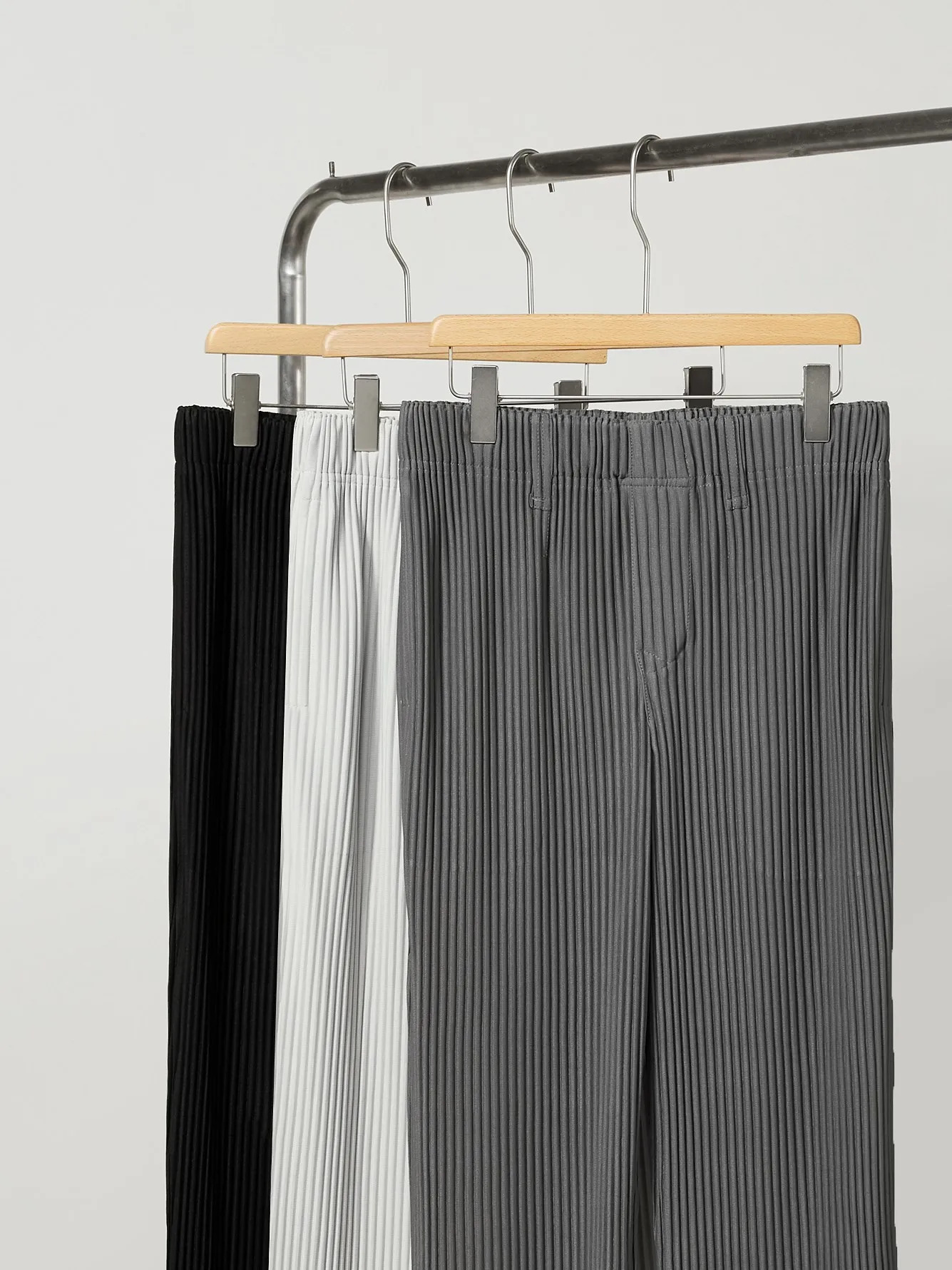 Miyake Pleated Men Pants Casual Loose Wide Leg Draped Trousers Business Daily Wear 260514 - view 7