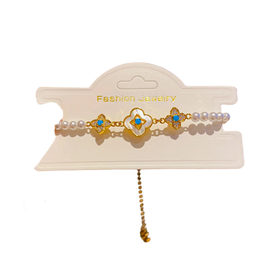 2026 new temperament retro hollowed out brushed clover bracelet designer fashionable simple high end brand style high quality daily jewelry