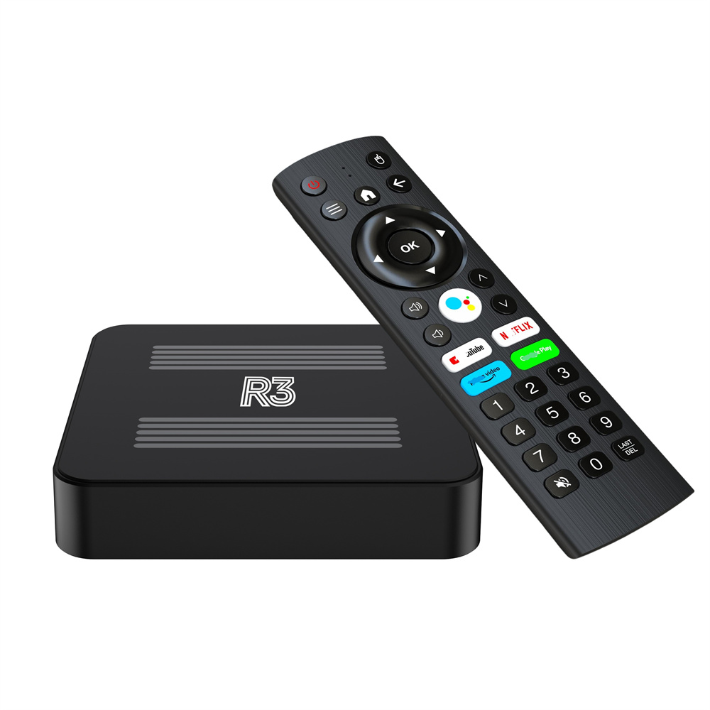 Hot Sell R3 Smart TV Box Quad Core Android 14 4K Ultra HD Dual Band WiFi RK3518 2GB 16GB Streaming Media Player