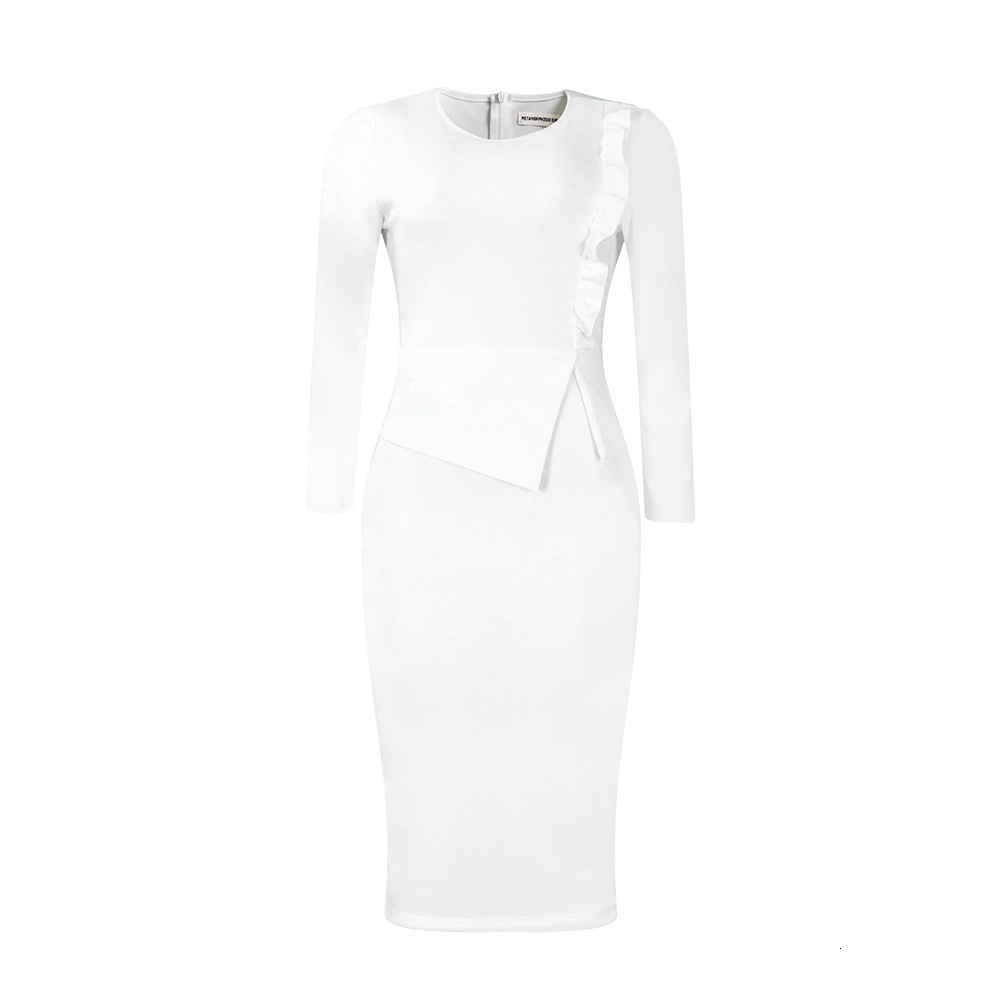 D356 Spring New Style Temperament Slim Fit Pencil Dress Fashion Wrap Hip Large Dress