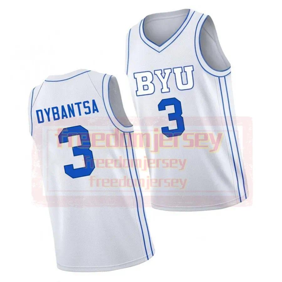 Custom 3 AJ Dybantsa Basketball Jersey Xavion Staton Tyler Mrus High School Jersey Stitched Name number