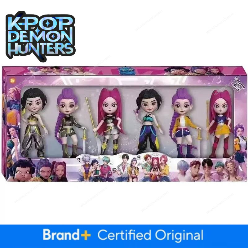 NEW Kpop Devil Hunter Rumi Zoe Mira Anime Polyvinyl Chloride Character Collection Desktop Trinkets Childrens New Year Gift - view 4