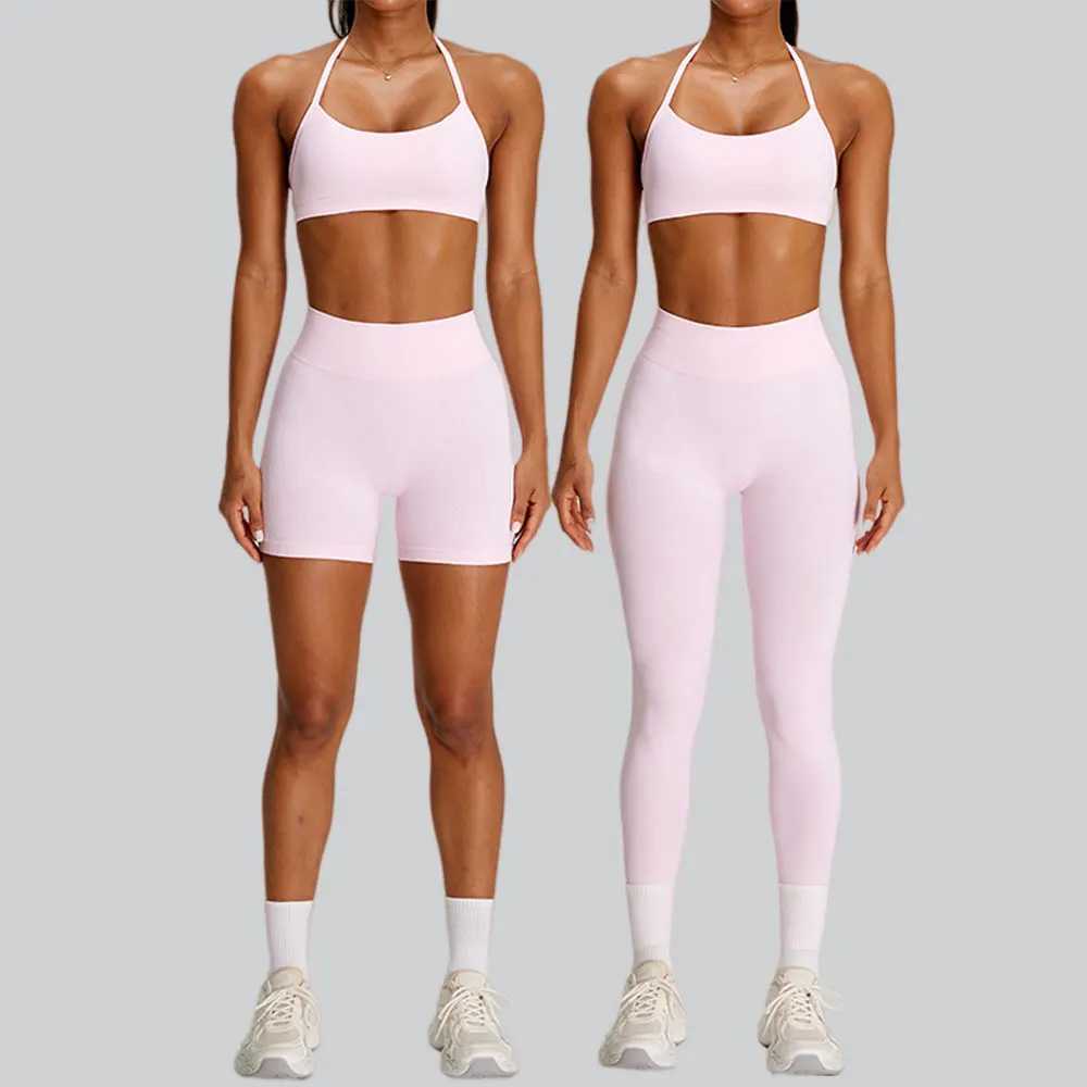 Seamless Sports Suits Womens 2 Pieces Tracksuits Sports Bra Leggings Yoga Set Breathable Quick Drying Running Workout Tights Fi C260514
