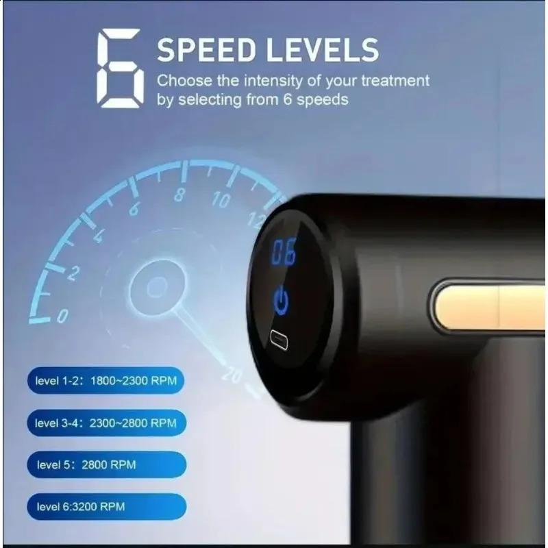 Percussion Mini Massage Gun Portable Handheld Massager for Back Neck Shoulder Leg Muscle Pain Relief Daily Relaxation 260515