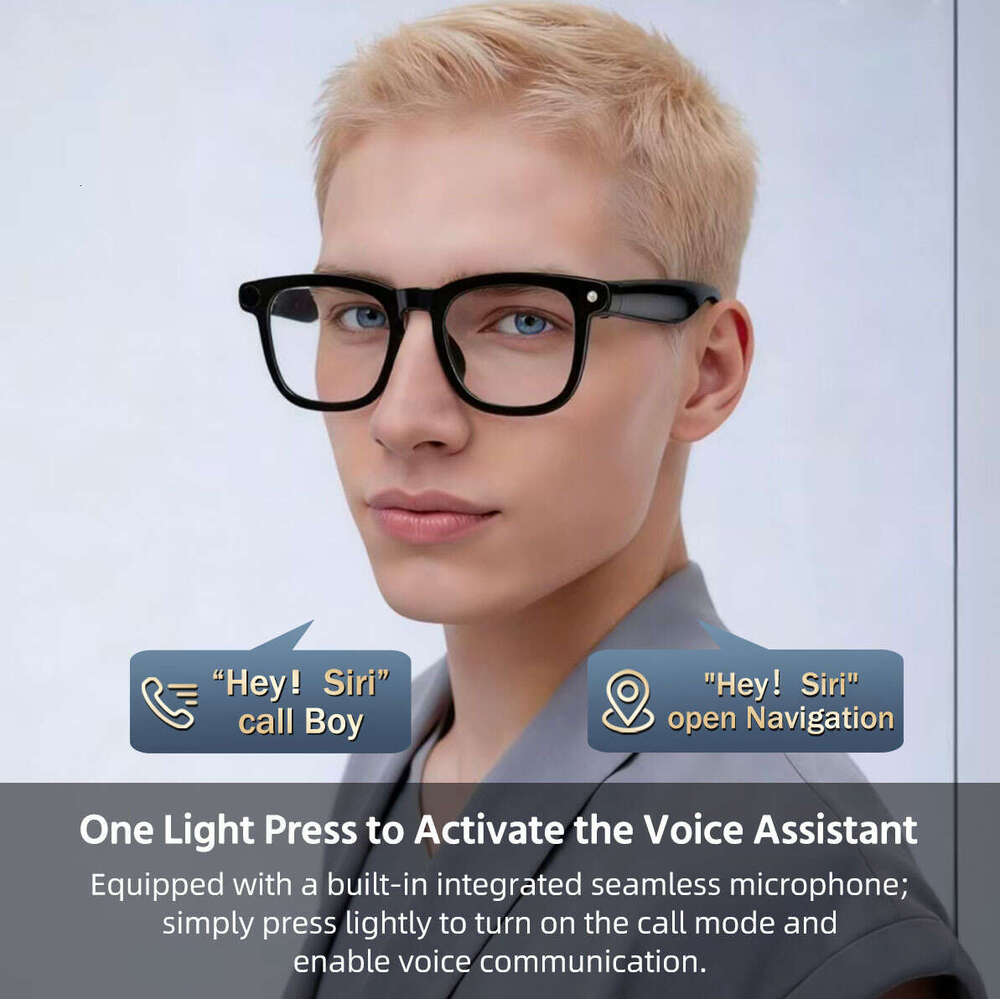 Smart AI Eyeglasses High Definition Camera Image Translation Video Record Bluetooth Call Photography In Stock CKS