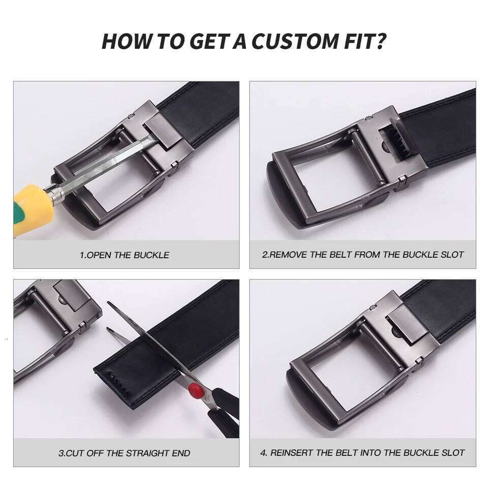 Business for Genuine Leather Automatic Men Belt Luxury Waist Strap Designer Belts Male High Quality Fashion Formal 26L0515