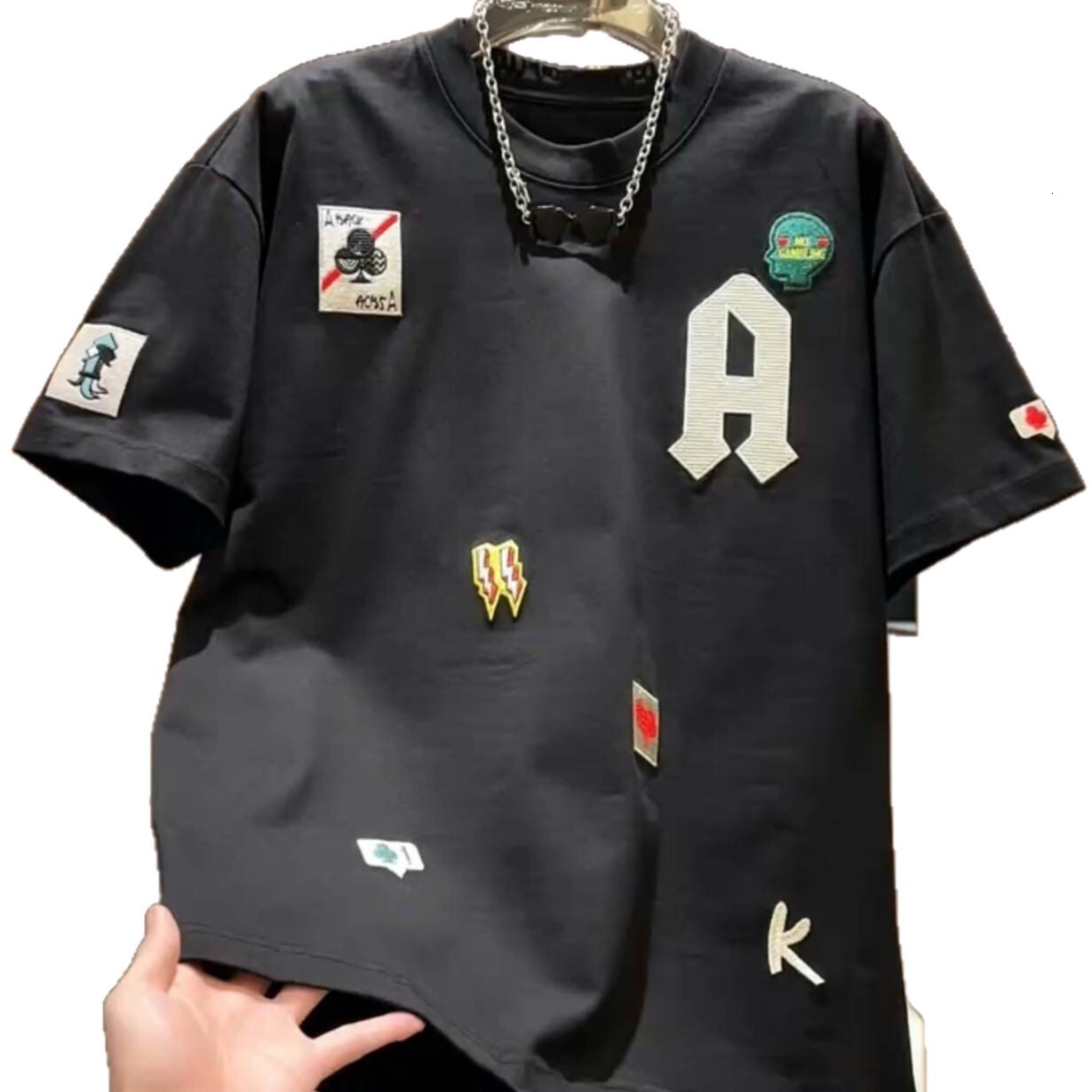 elegant fashion Designer T-shirt men's round neck polo shirt spring and summer sport style lightweight luxury multifunctional casual short sleeve