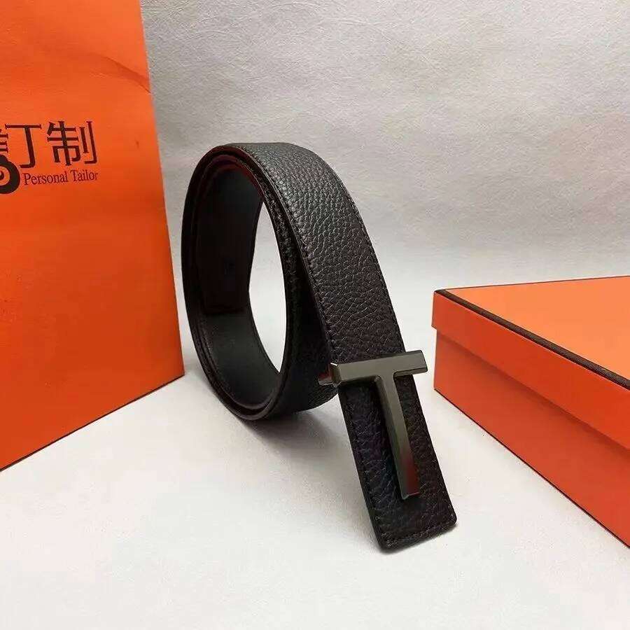 High Quality 3.8cm Leather Business Men Belt Luxury Brand Designer famous Belts for men Jeans Strap Male Metal Buckle belt 26L0515