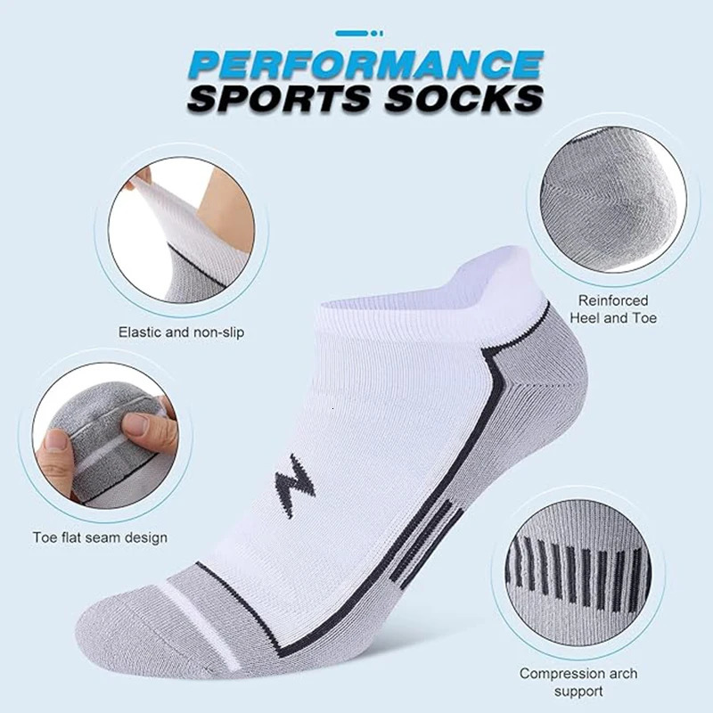 6 Pairs Men Ankle Socks Breathable Soft Quick Dry Outdoor Fitness Basketball Short Fashion Women Sports Athletic 260514 - view 4
