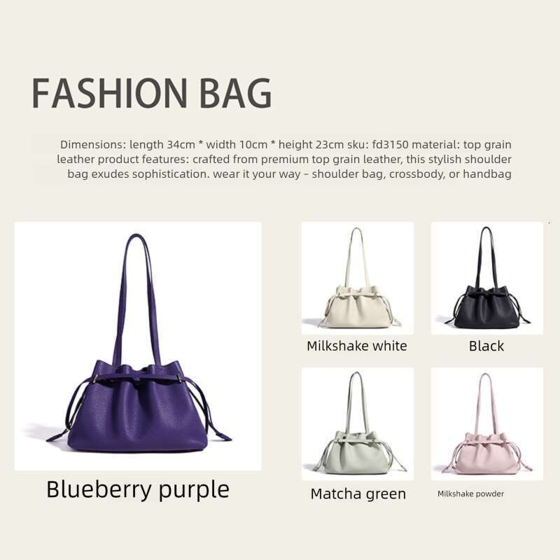 Elegant Two Piece Design Women Bucket Bag Trendy Versatile Large Capacity Casual Commute Crossbody Handbag SENYY