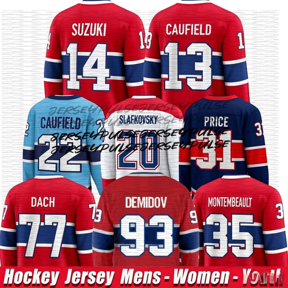 buyers picks 13 Cole Caufield hockey Jerseys 14 Nick Suzuki Ivan Demidov Lane Hutson Juraj Slafkovsky Zack Bolduc Laine Noah Dobson Arber Xhekaj jerse