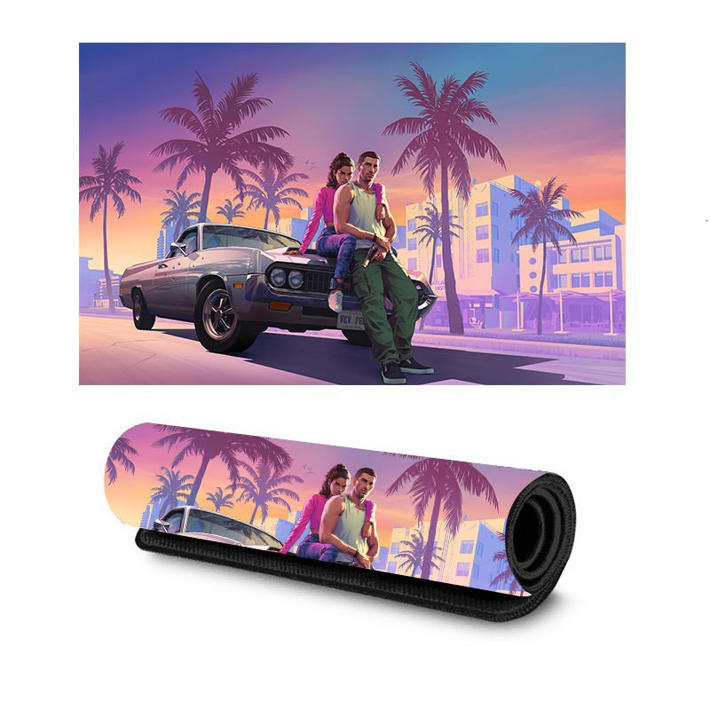 GTA 6 Mause Pad Gaming Mat Pc Gamer Xxl Mouse Pad 900x400 Desktops Diy Gaming Computer Desk Accessories Office Mousepad Mats