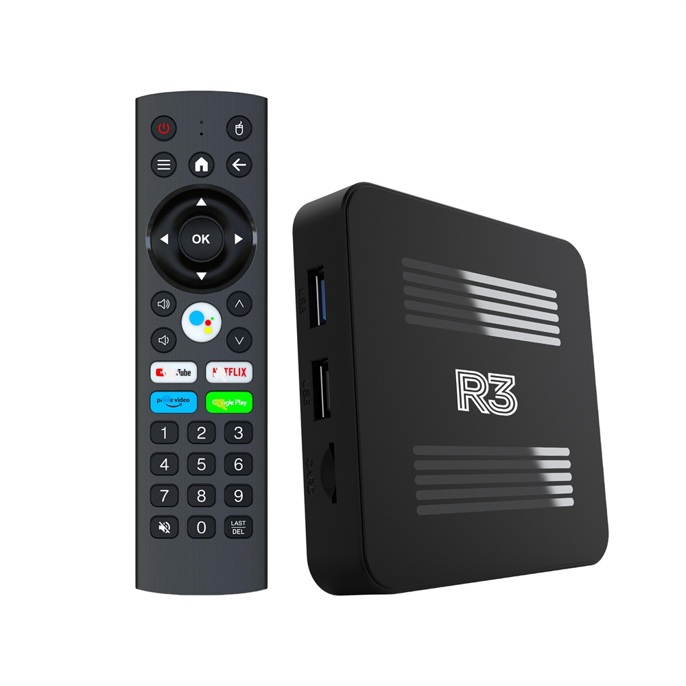 Hot Sell R3 Smart TV Box Quad Core Android 14 4K Ultra HD Dual Band WiFi RK3518 2GB 16GB Streaming Media Player