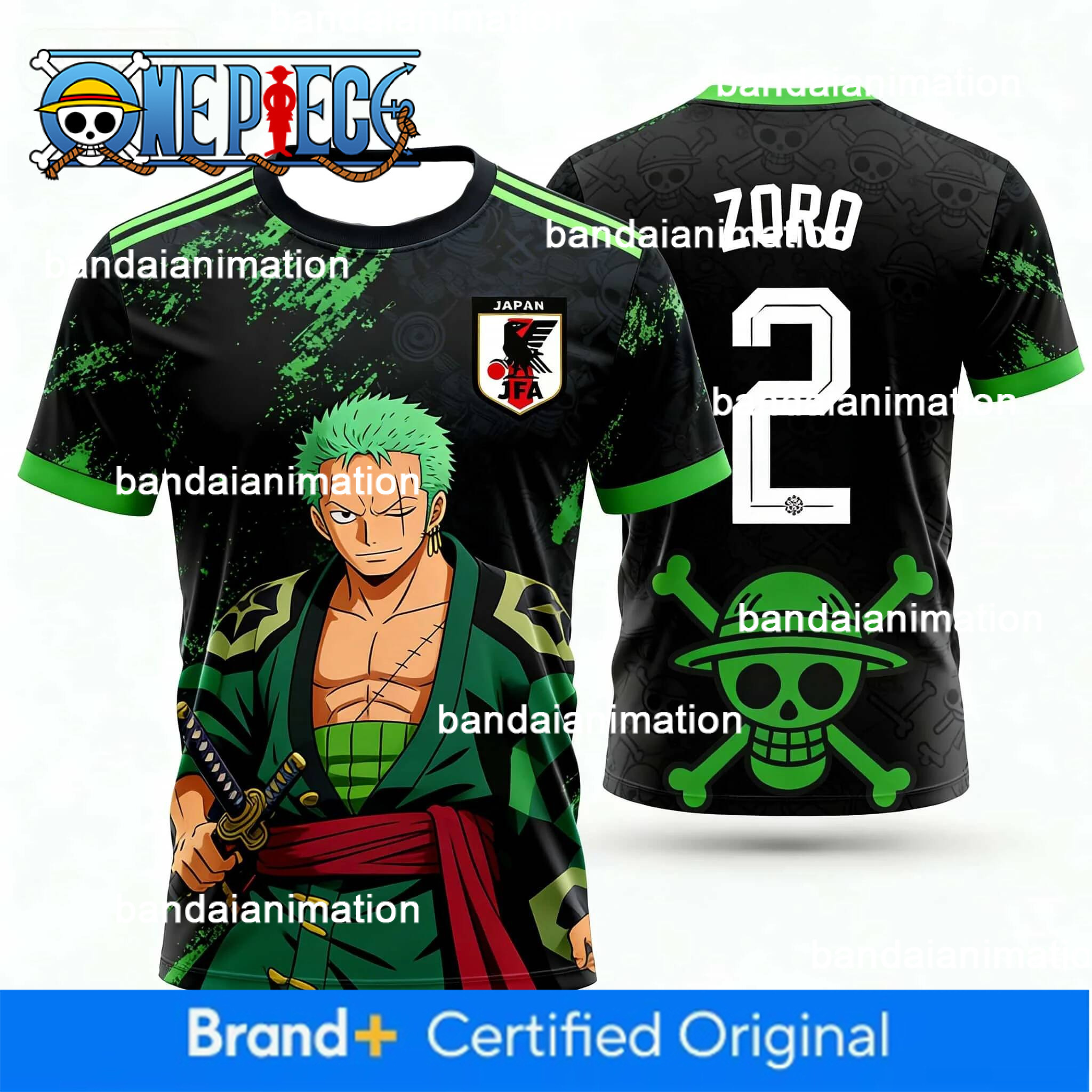 One Piece Monkey D. Luffy Japan Soccer Jersey 10 Quick Dry T-Shirt For Men Women Kids Anime Fan Tee Summer Sports Streetwear