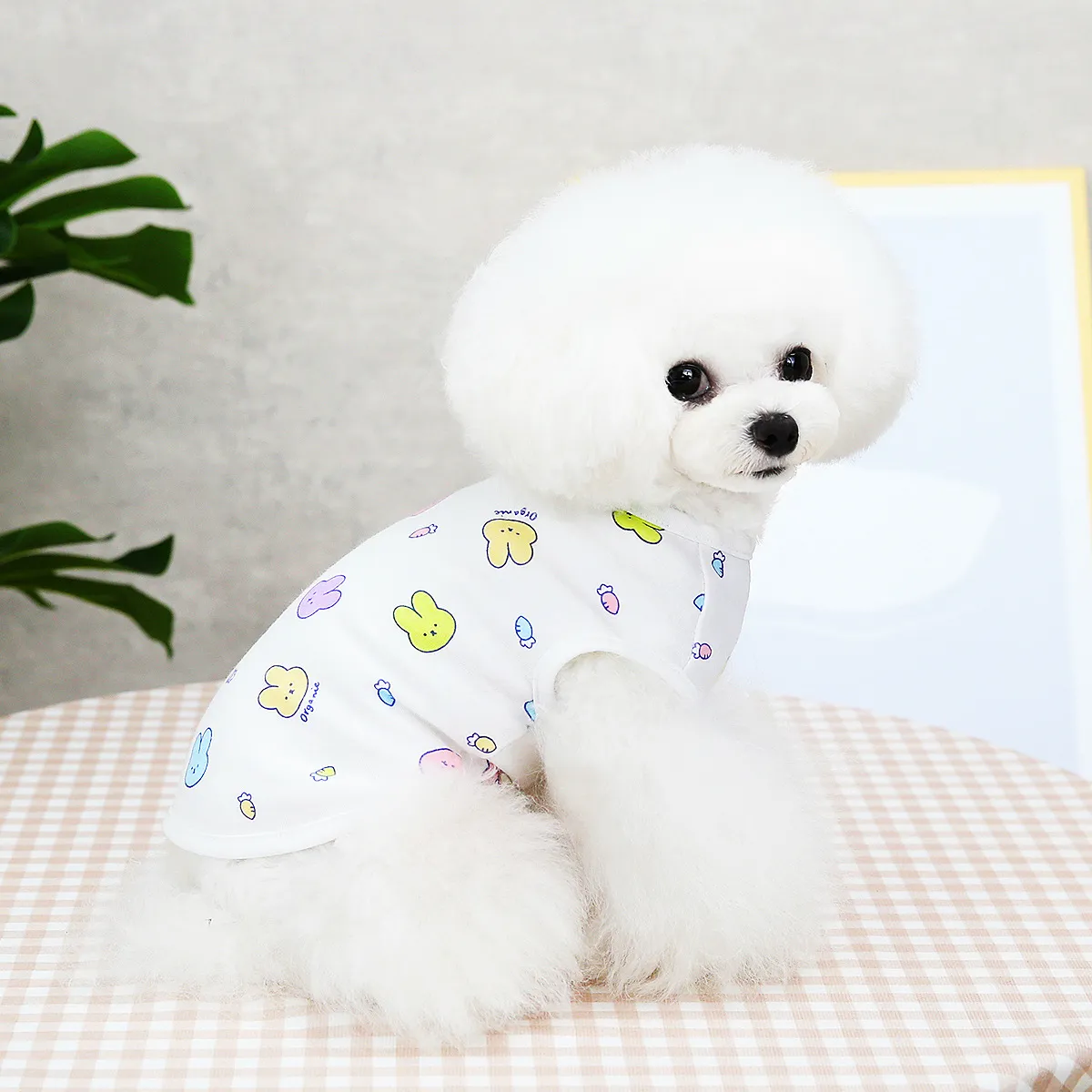 Eco-friendly Animal Apparel: Lightweight Cotton Dogwear Tailored for Hot Weather Protection HF37