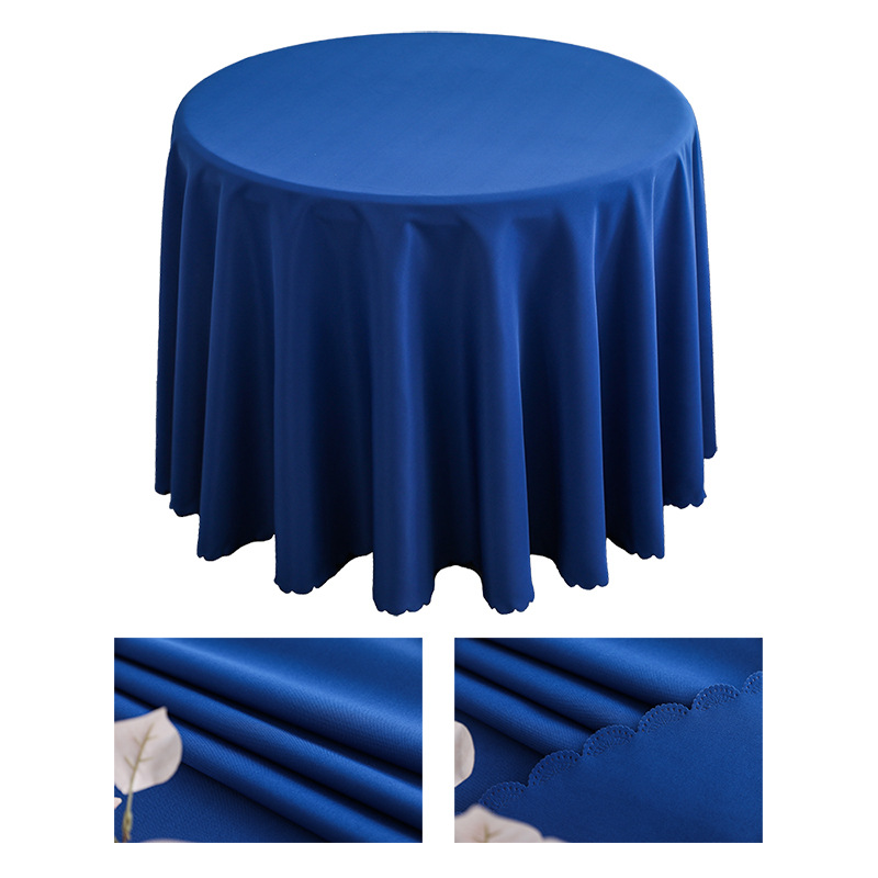 YL-38642 Custom Solid Color Tablecloth, Suitable for Hotel Conferences, Weddings, Banquets, and Home Use, Round Tablecloth, Polyester Tablecloth